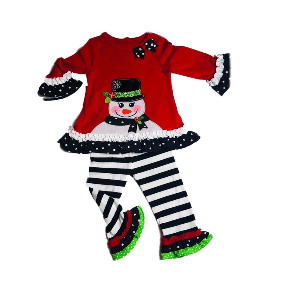 Christmas Holiday Snowman Outfit Rare Editions - Picture 3 of 8